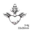 Christmas Decorations Charms Jewelry Gothic Style Peach Heart Charms Pendant Items Craft Pendants