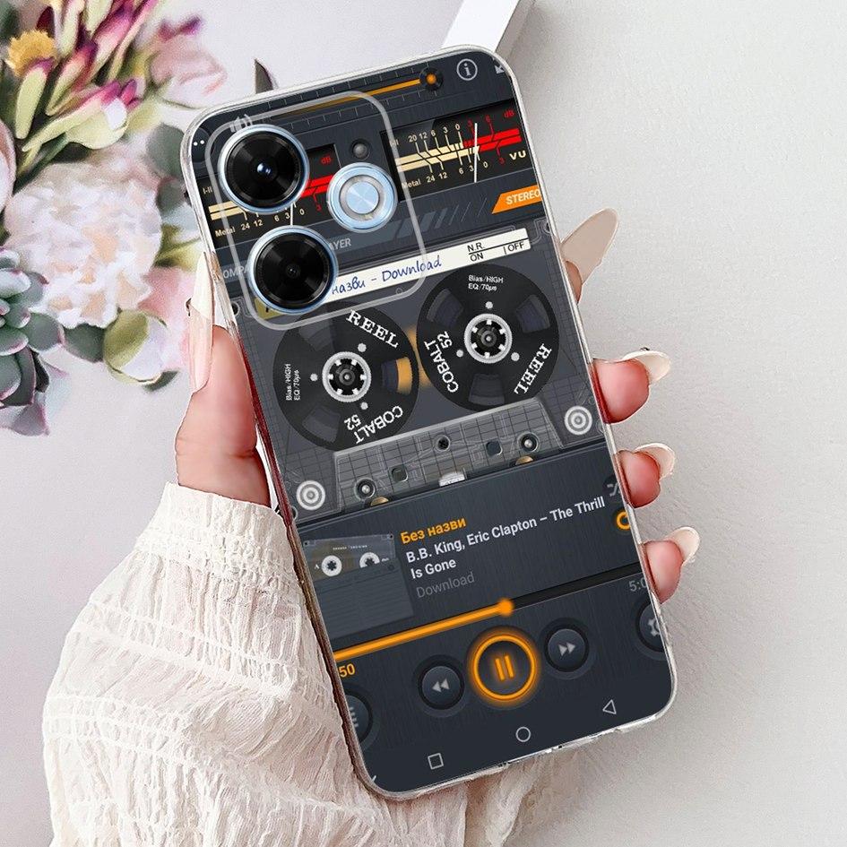 New For Xiaomi Redmi 13x 4G Case Cute Cartoon Panda Machine Flower TPU Soft Silicone Cover For Xiomi Redmi 13X Shockproof Bumper