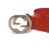 GUCCI 032 194 0979 GG logo Waist belts belt Leather Orange/SilverHardware