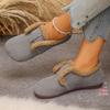Retro Women's Fashion Warm Arch Support Comfortable Soft Elastic Shock Absorption Anti-slip Casual Mary Jane Style Cotton Shoes