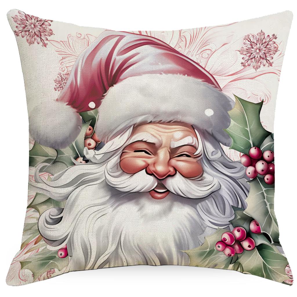 New Christmas Pillowcase Santa Claus Snowman Christmas Tree Home Sofa Cushion Decoration
