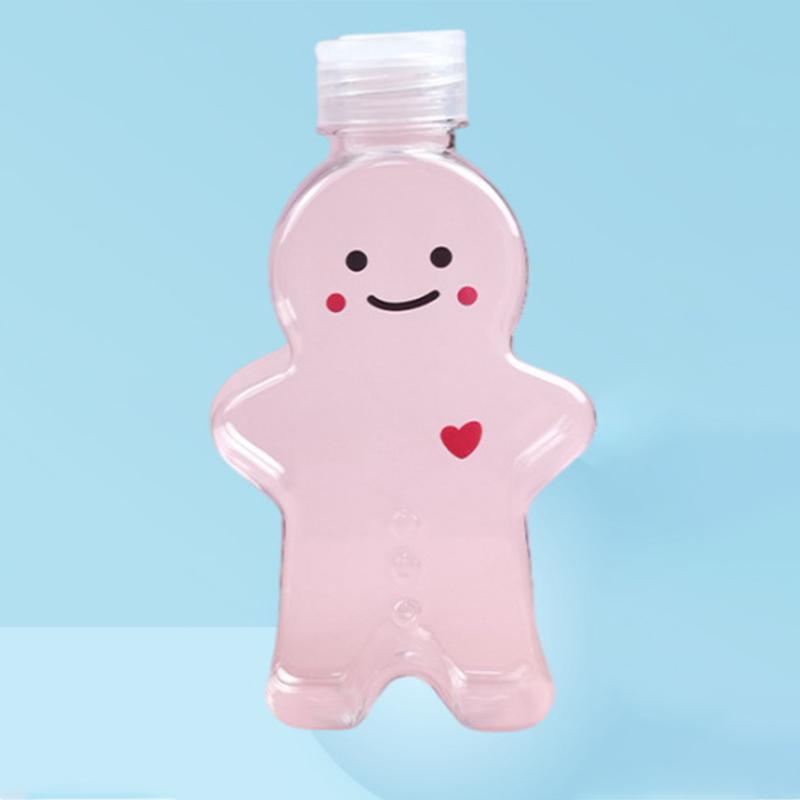 

Милый пряничный человечек, чашка для питья, кухонный молочный чай, бутылка для воды, портативный шейкер, бутылка для питья, домашняя пара, рождественская бутылка, подарки прозрачный