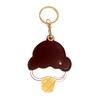 Keychain Pendant Imitation Leather Ice Cream Shape Bag Charm Access Control Card Holder Backpack