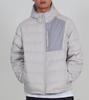 Button Seoul [Duck Down 90/10] 3M Fabric Hand Warmer Lightweight Hooded Padded Jacket (Silver Grey)