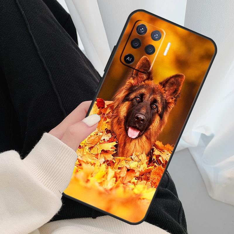 Deutscher Schäferhund Hülle Für Oppo A40 A60 A80 A5 Pro A15 A16 A17 A57 A77 A94 A74 A54 A76 A96 A18 A38 A58 A78 A98