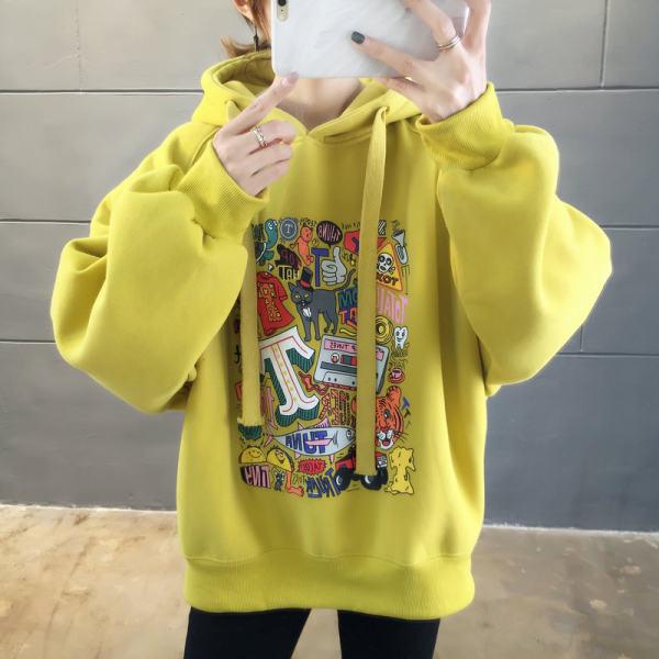 Korean Style Women's Spring/Autumn Loose Thin Sweatshirts - Fashionable, Versatile, Trendy European Design Tops/Jackets