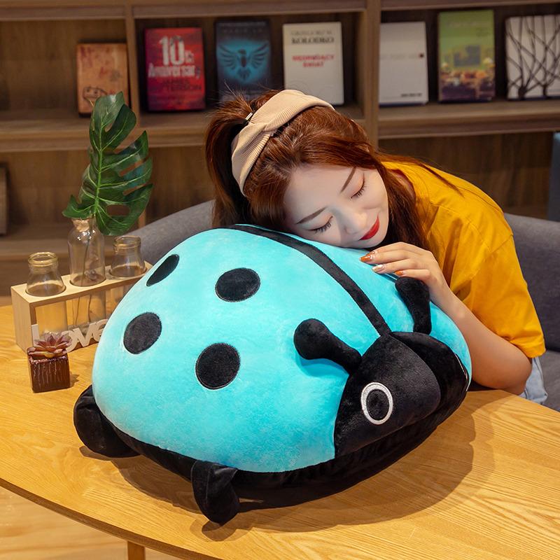 Stuffed Ladybug Toy 40-80cm Big Beetles Doll Toys for Colorful Red Pink Ladybug Toys for Boy Birhday Sofa Cartoon Decor