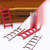Mini Wooden Ladder Dollhouse Garden Ornament for DIY Photography Props
