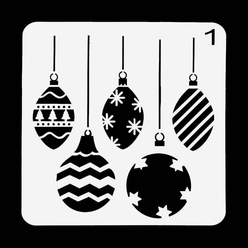 8 Stück/Set Weihnachts-Schablonen Wandmalerei Scrapbook Schablone Prägealbum Papierkarten Vorlagen DIY Geschenk Basteln Heimdekoration
