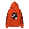 Japanese Anime Hoodie Sweatshirt Jujutsu Kaisen Satoru Gojo Anime Print Soft Fleece Warm Long Sleeve Hooded Sweatshirt