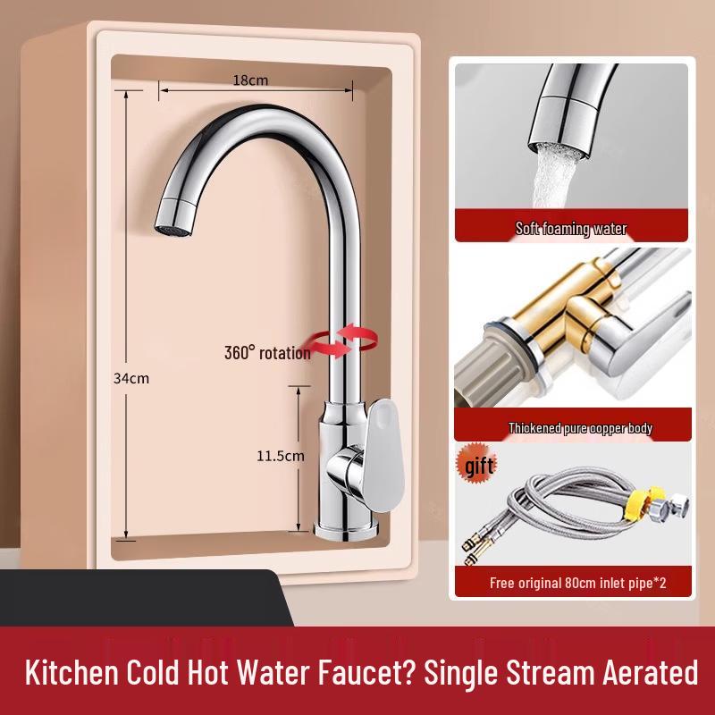 

Yuzhuxun Kitchen Pull-Out Swivel Faucet