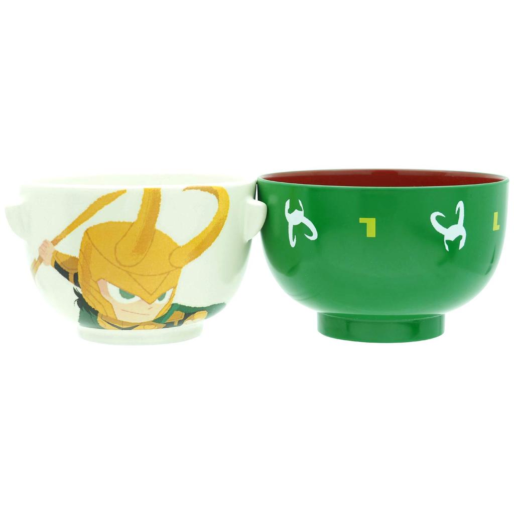 Marvel Gurihiru Large Loki Rice Bowl and Soup Bowl Set (SAN3116-3)