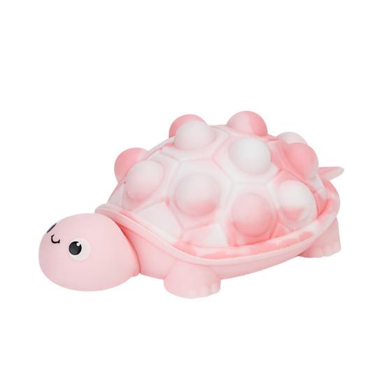 Bubble Shell Turtle Stress Ball Silicone Stress Relieving Tortoise Squeeze Sensory Toy Animal Shape Hand Therapy Exercise Fidget Toy