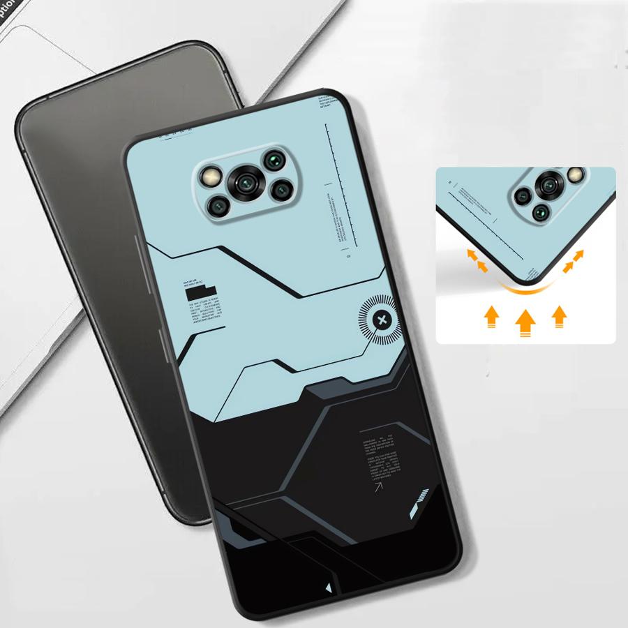 Funda Phone Cover Case for Xiaomi Poco F8 M5 M3 M4 M7 Pro C75 X3 X4 X5 X7 Pro C50 F1 C71 C61 F3 Retro Mecha Style