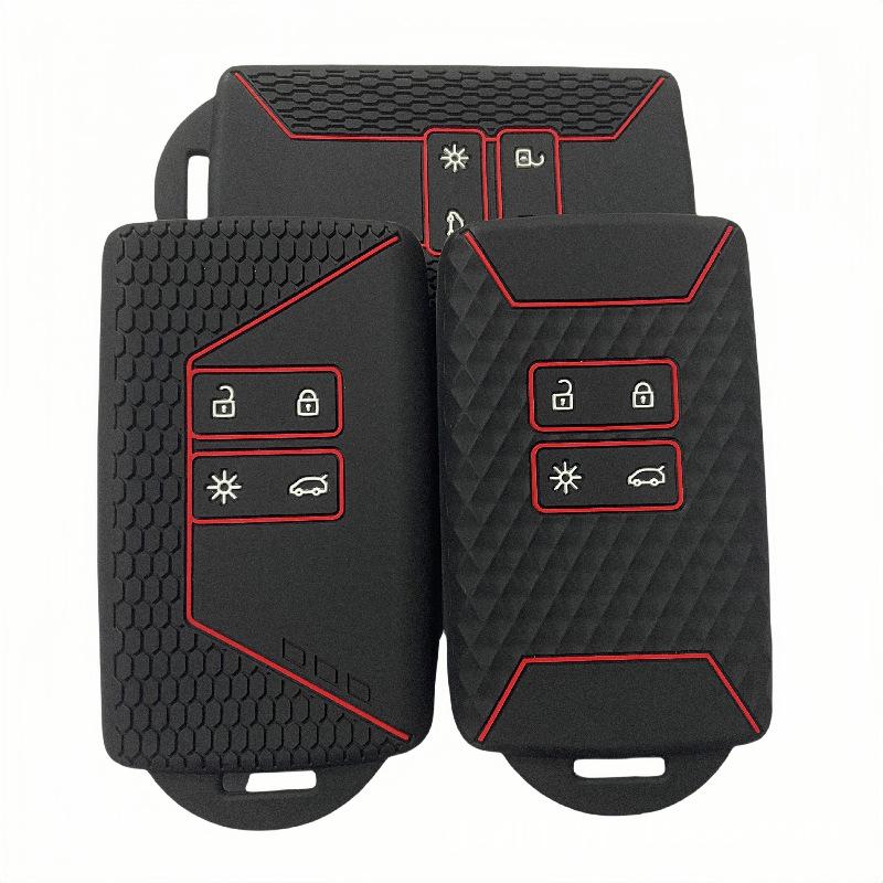 Husă siliconică pentru cheie auto, suport cheie pentru Renault Captur Megane Talisman Espace Clio Zoe Koleos Scenic 4 Arkana Dacia Sandero Card
