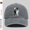 Pc Cartoon Cute Black and White Cat Pattern Printed Baseball Cap with Adorable Pet Cat and Heart Print Design Sun Hat Home Cas