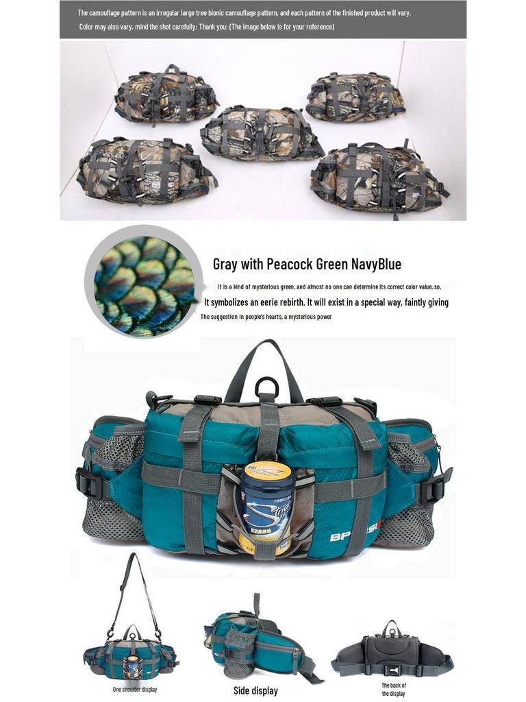 2025 Multifunctional Outdoor Waist Bag for Hiking, Climbing, and Cycling – Unisex Water Bottle Backpack