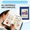 Creative DIY Stitch Book Handcrafted Embroidery Stitch Books Sewing Book Embroidery Sewing Kit With Patterns Book For Beginners