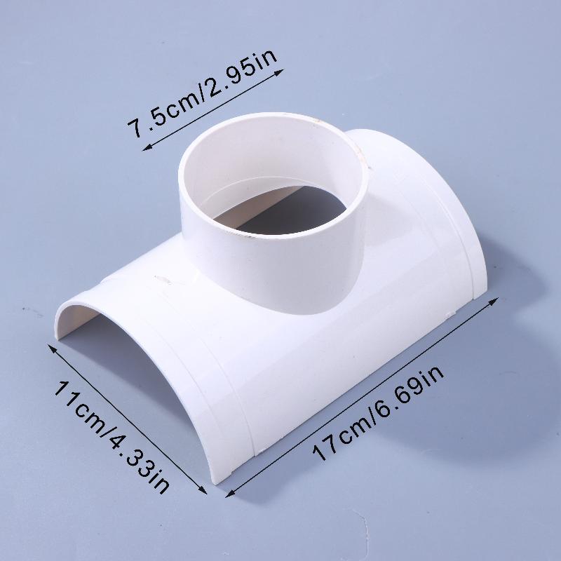 New PVC Open Tee Pipe Joint Repair Patch Drain Pipe Adapter Tube Connectors For Home Outdoor Industrial Plumbing Accessories