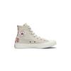 Converse Ctas Hi Embroidered Fashion Versatile Thick Sole High Top Canvas Shoes Kids Sneakers Khaki A13176C