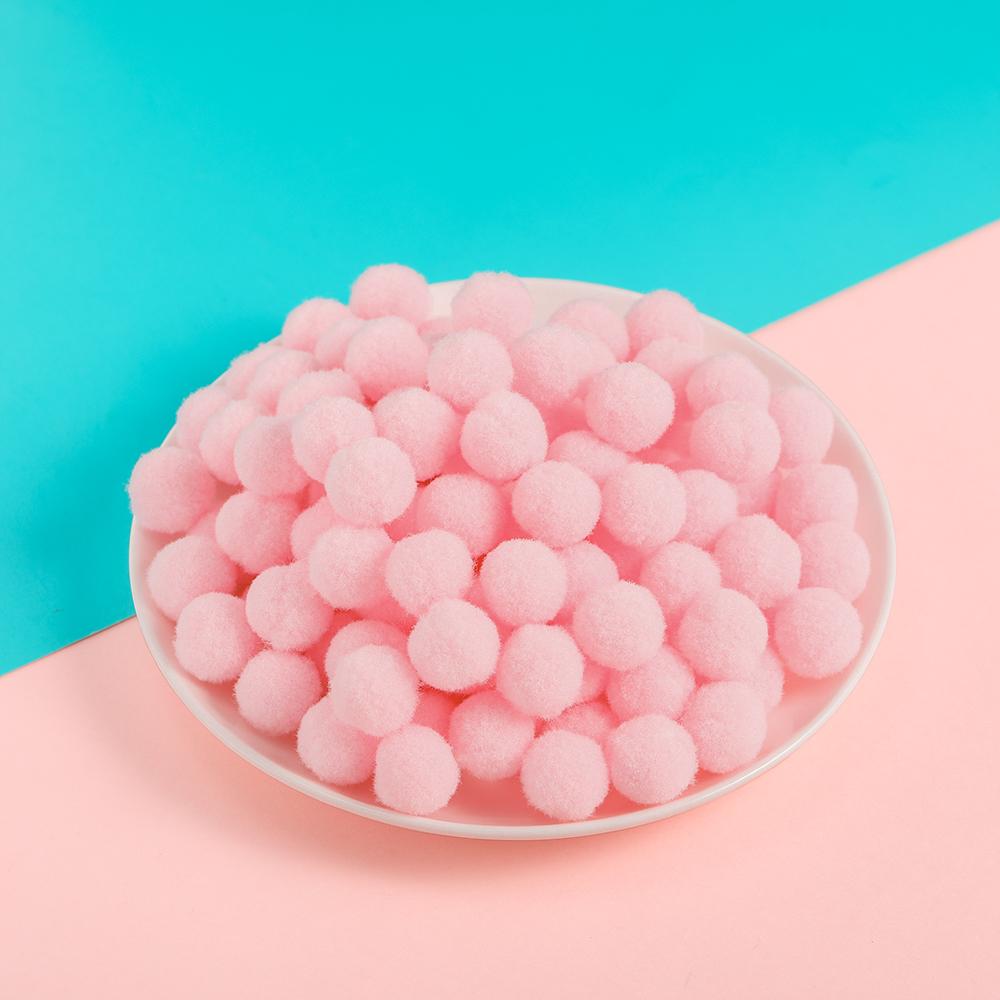 50pcs 10/15mm Multicolor Soft Fluffy Ball Pompom Plush Balls for DIY Sewing Holiday Decorations and Jewelry Making Supplies
