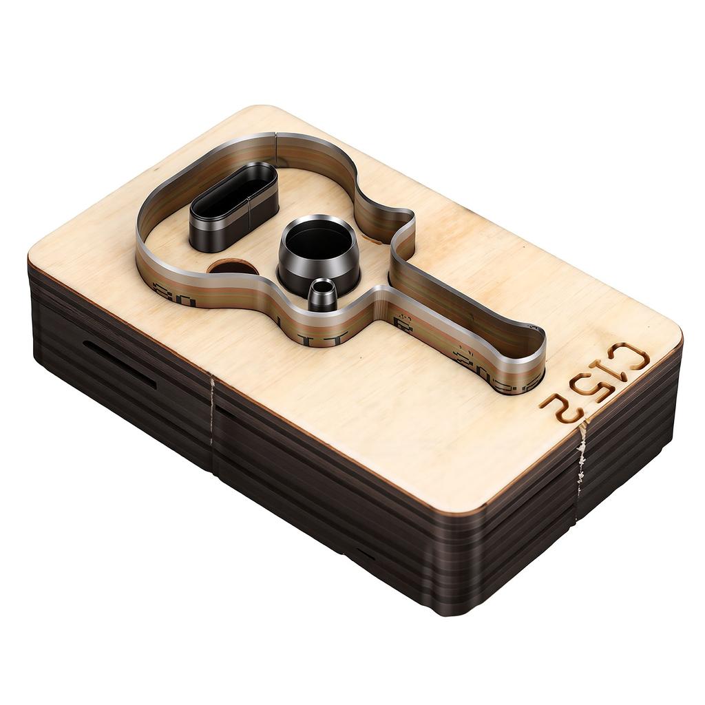Leather Cutting Dies Guitar Shape Wooden Template Tool Cutter for DIY Crafts Keychains Belts Pendants