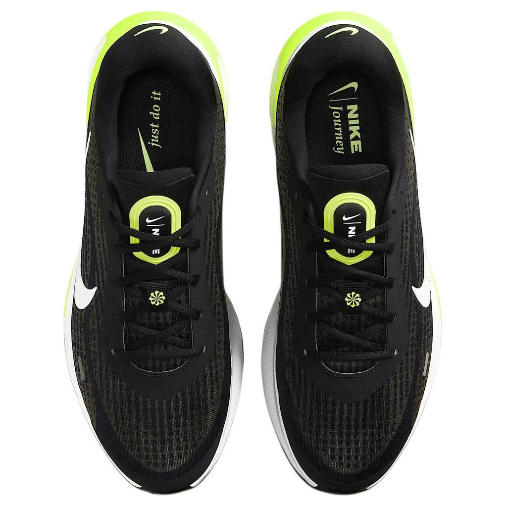 Nike Journey Run Comfortable Durable Low-Top Running Shoes Men Sneaker Black White FN0228-004