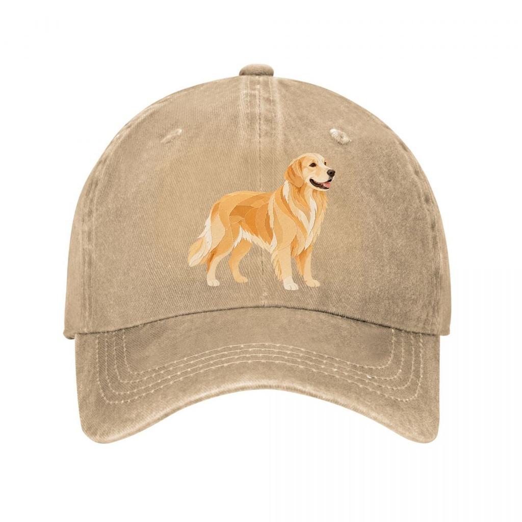 Elegante Golden Retriever Papiercut P Neue Vintage Gewaschene Baumwolle Baseballkappe Sonnenhüte
