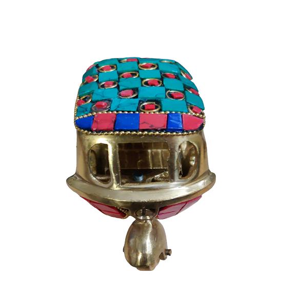 @ Brass Auto Rickshaw With Multicolor Gemstone For Showpiece Gift r725 Zr502-60%Off