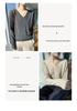 Women's V-Neck Wool Sweater: Slim Fit, Long Sleeve, Knit Base Layer for Autumn & Winter