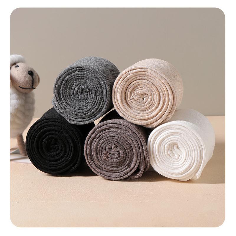 Autumn Winter Thin Vertical Girls Plush Warm Children's Bottom Socks Panties