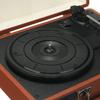 33/45/78 RPM Vintage Brown Wireless bluetooth ortable Suitcase Turntable Vinyl Record Phone Player Aux-in Line-out Hot 100-240V 35x25.5x12cm