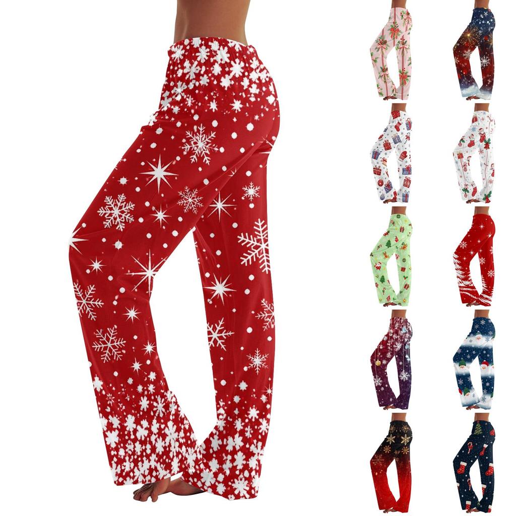 Women's Printed Wide Leg Pants Casual Relaxed Fit for Everyday Wear