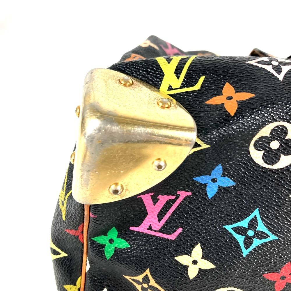 Louis Vuitton M92642  MonogramMulticolore Speedy30 Hand Bag Noir Black