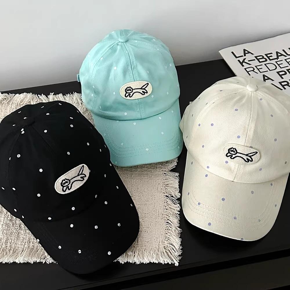 Polka Dots Peaked Cap Cartoon Cat Snapback Hat New Baseball Hat Outdoor