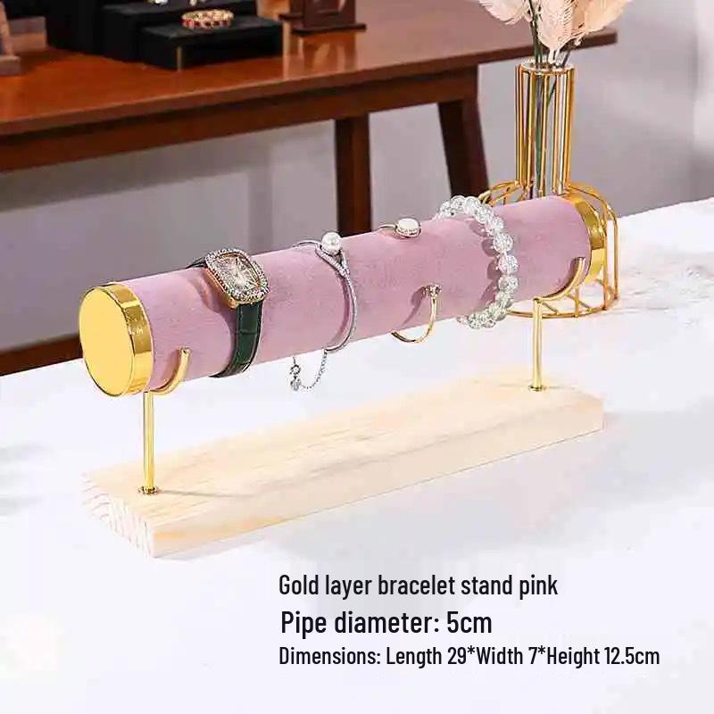 Premium Solid Wood Triple Layer Jewelry and Bracelet Display Stand