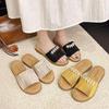 High-value Lightweight Flat-bottomed One-word Slippers 2025 New Korean Version of Foreign Style Versatile with Skirt Cool Slippers Women's Summer