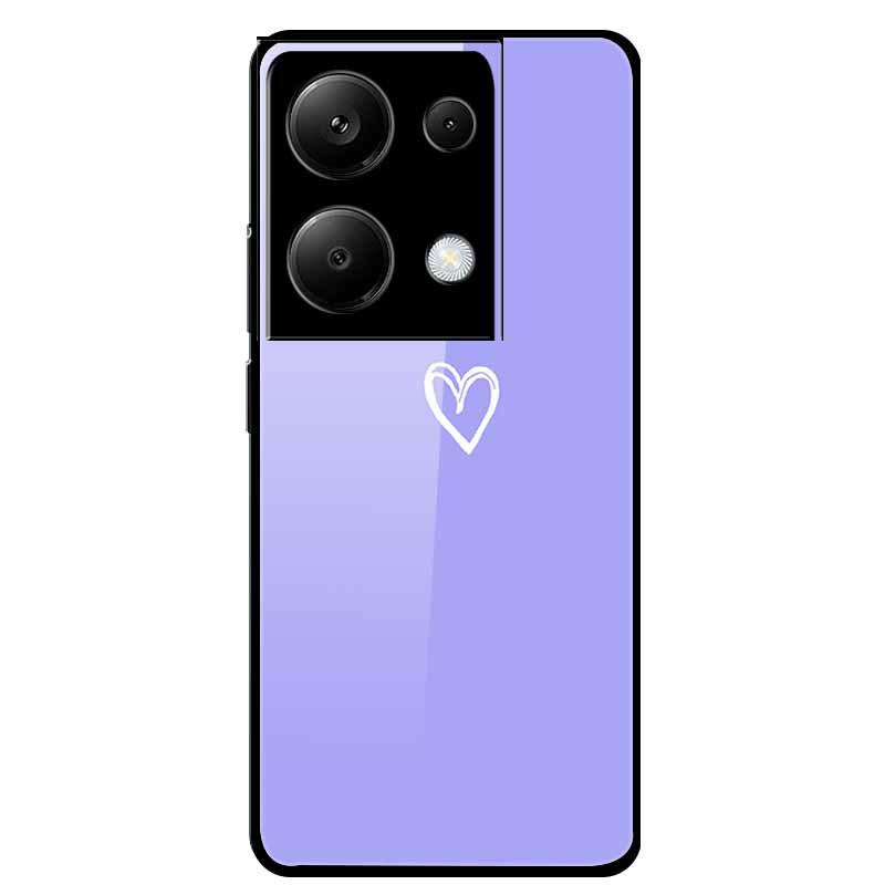 Redmi NOTE 13 PRO 4G Case with Tempered Glass & Aesthetic Color Painting