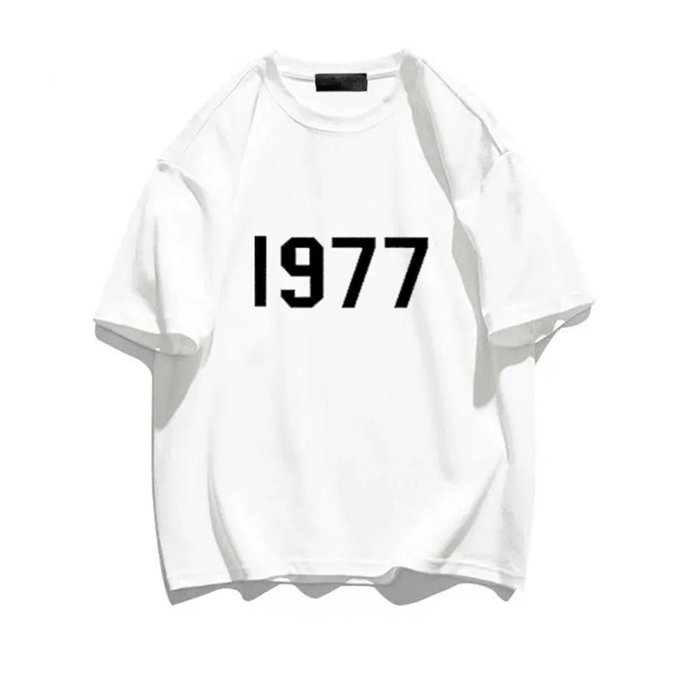 Retro Men Women Tshirts 100% Cotton T-shirt HIP HOP Brand Shirt 1977 Printed Vintage Short Sleeve Tees High Quality Tops