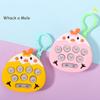Handheld Game Console Keychain Light Up PopGame Toy Sensory Fidgets Toy Push Bubble Keyring with LED Kids Stress Toy