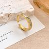 Ring ins fashion color drip opening adjustable ring Maillard style enamel color retro fashion ring