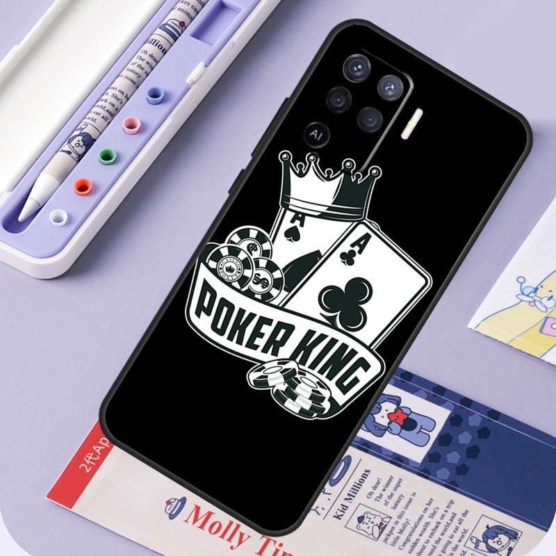 Poker Cards For Oppo A94 A74 A54 A15 A18 A38 A58 A78 A98 A40 A60 A80 A16 A76 A96 A57 A17 A77 A5 Pro Case