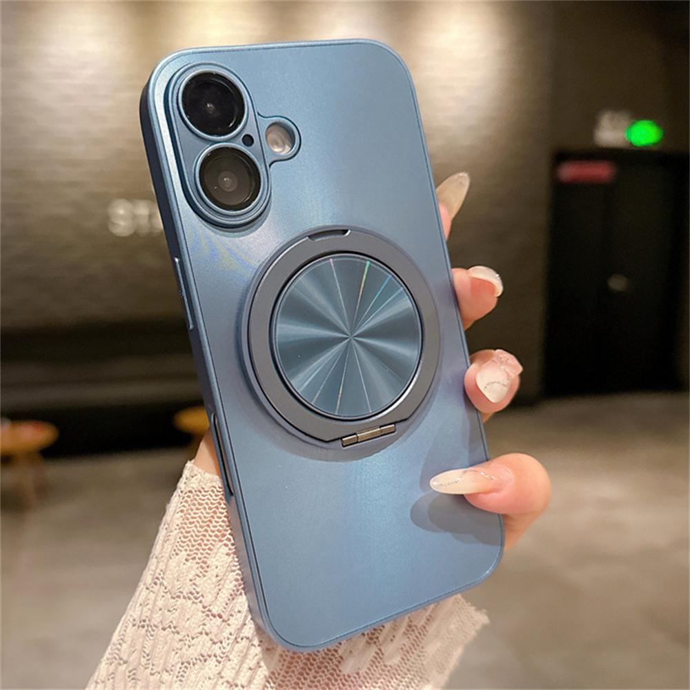 Glitter Laser Aurora Bracket Holder For Magsafe Case for iPhone 15 11 12 13 14 16 Pro Max Plus Magnetic Wireless Charging Cover