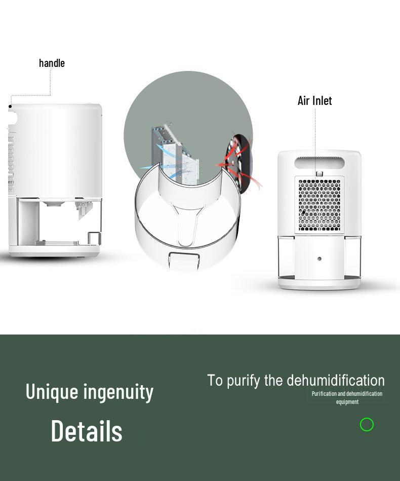 350ml/D Silent Dehumidifier for Home, Bedroom, and Basement