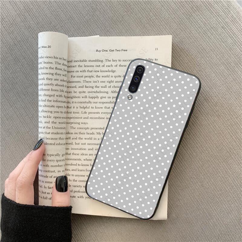 Röd Svart Guld Prickar Prick Telefonfodral För Samsung Galaxy A51 A71 A21S A10 A20S A20E A30S A40 A50 A70 A11 A40 M31 M30S Fodral