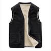 Lamb Wool Thermal Vest Large Size Vest V-neck Men's Jacket Vest Men's Autumn and Winter Men's Velvet Vest