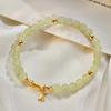 Natural Hetian Jade Bamboo Bracelet - Ancient Style Summer Design