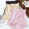 Shapewear Postpartum Body Shaper High Waist Large Size Floral Briefs Butt Lifter Underpants  Women