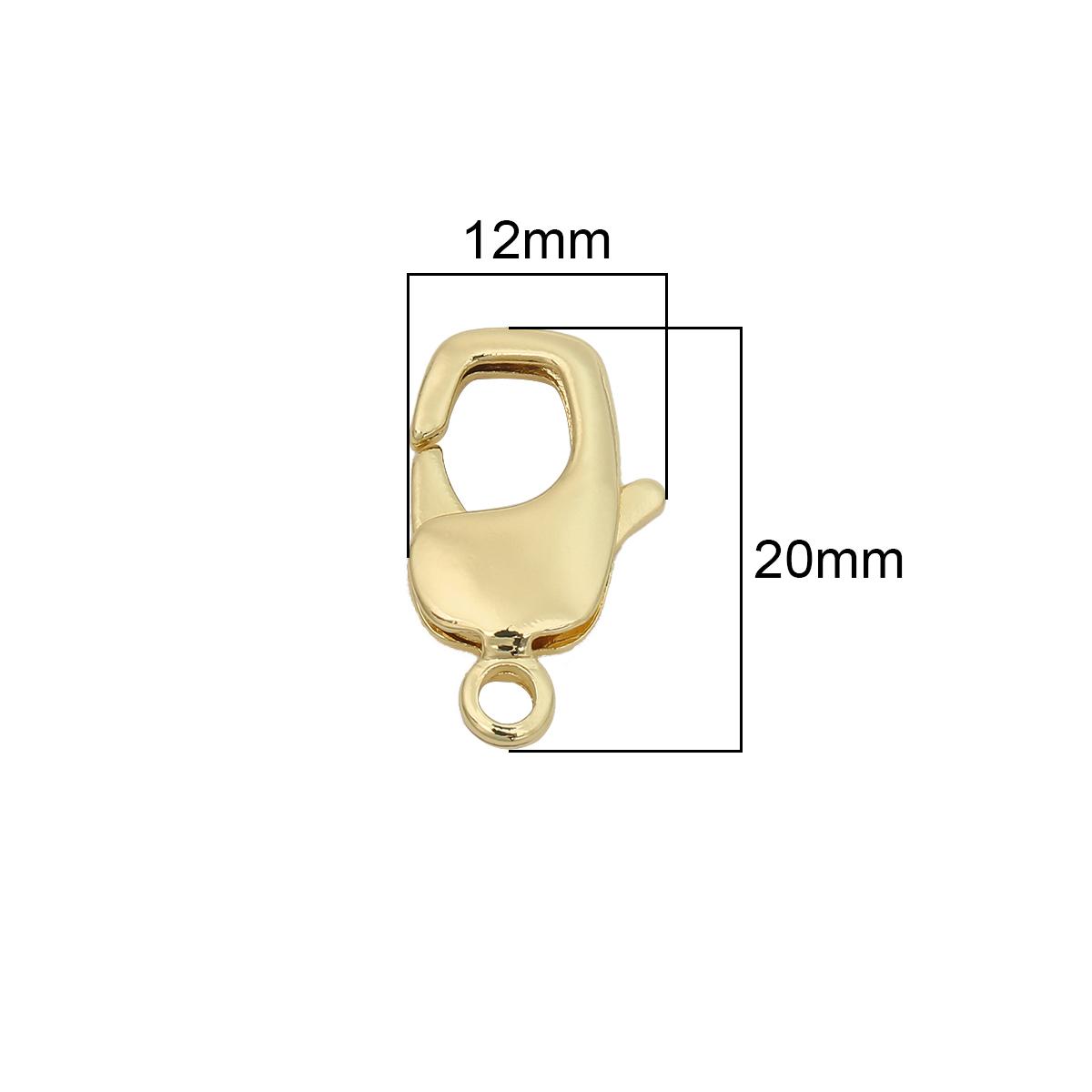 

Медная застежка-лобстер, открытое кольцо, прикрепленное оптом для браслетов, ожерелья, изготовления ювелирных изделий ручной работы 12x20mm