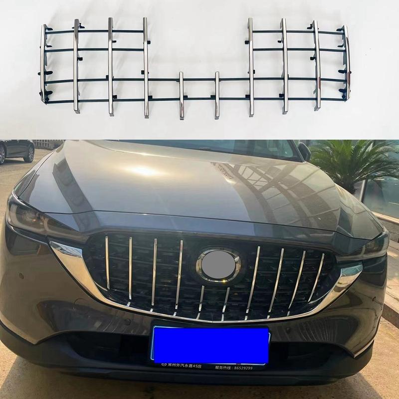 Grill dolnego zderzaka przedniego, listwa ozdobna, osłona do Mazda CX5 CX-5 2022, dekoracja środkowej siatki dolnego zderzaka przedniego